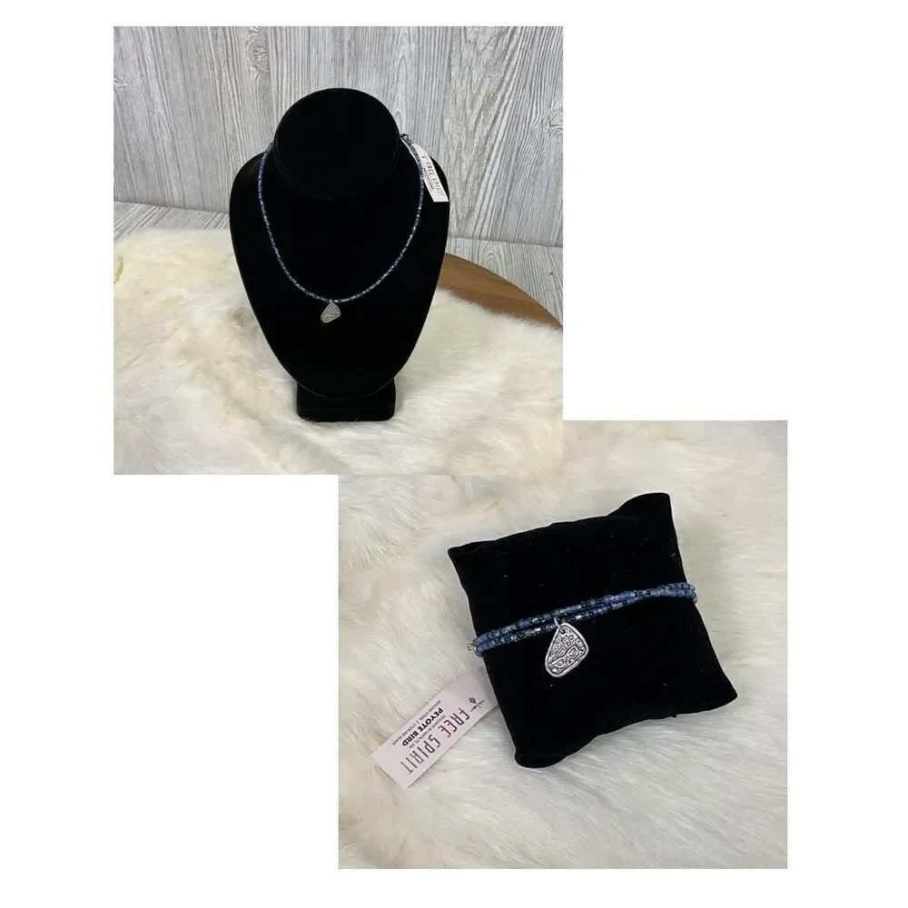 NWT Peyote Bird Free Spirit Sterling Silver 925 Glass Bead Necklace Wrap Bracele
